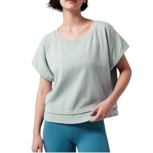 ATHLETA SUNDOWN SHIRRED TEE
